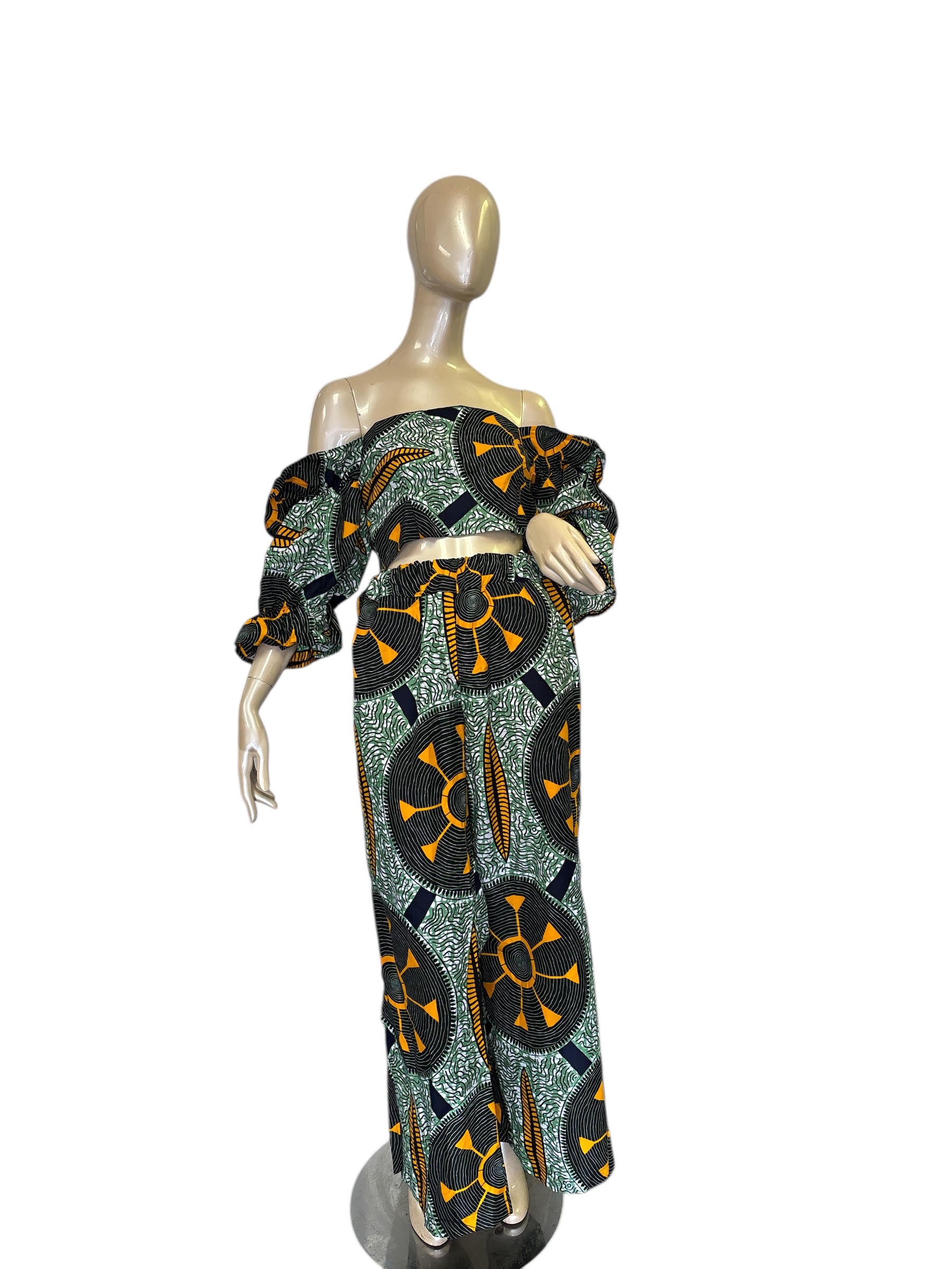 The 'Heritage Wheel' African Print Two-Piece Set