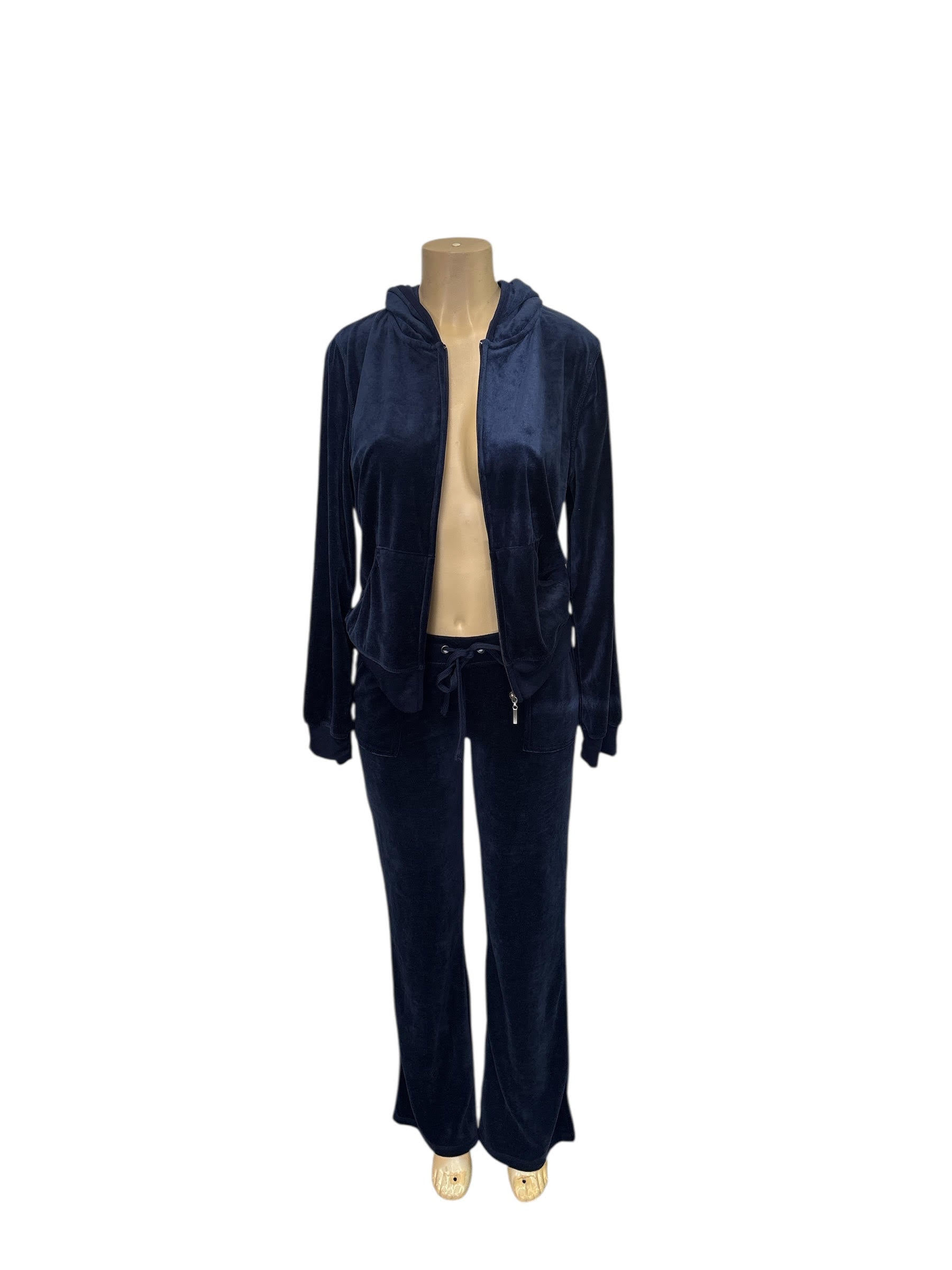 Velour Tie-Dye Zip-Up Tracksuit Set