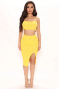 Yellow two-piece set