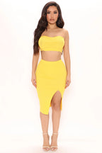 Yellow two-piece set