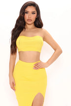 Yellow two-piece set