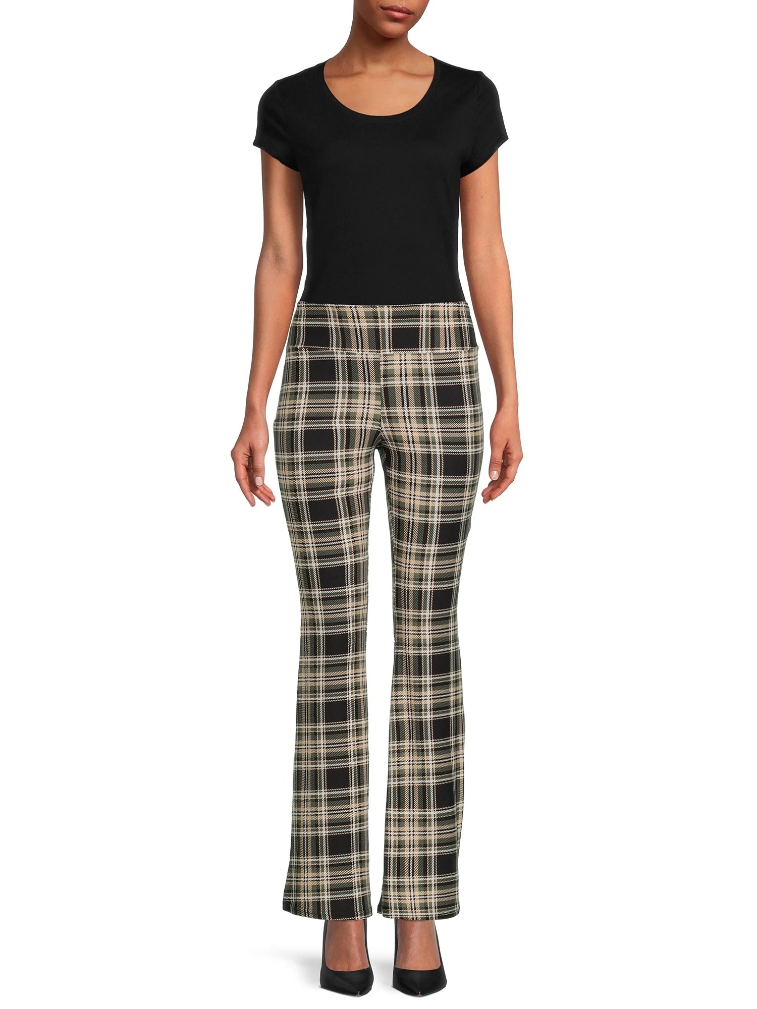 No Boundaries Juniors Slim Fit High Rise Pull On Flare Pants,