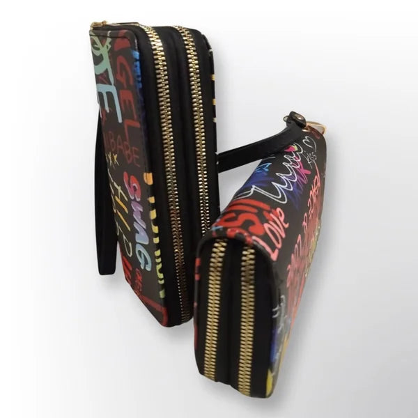 Urban Graffiti Wristlet Wallet