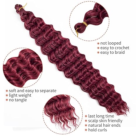 Deep Wave Crochet Hairs