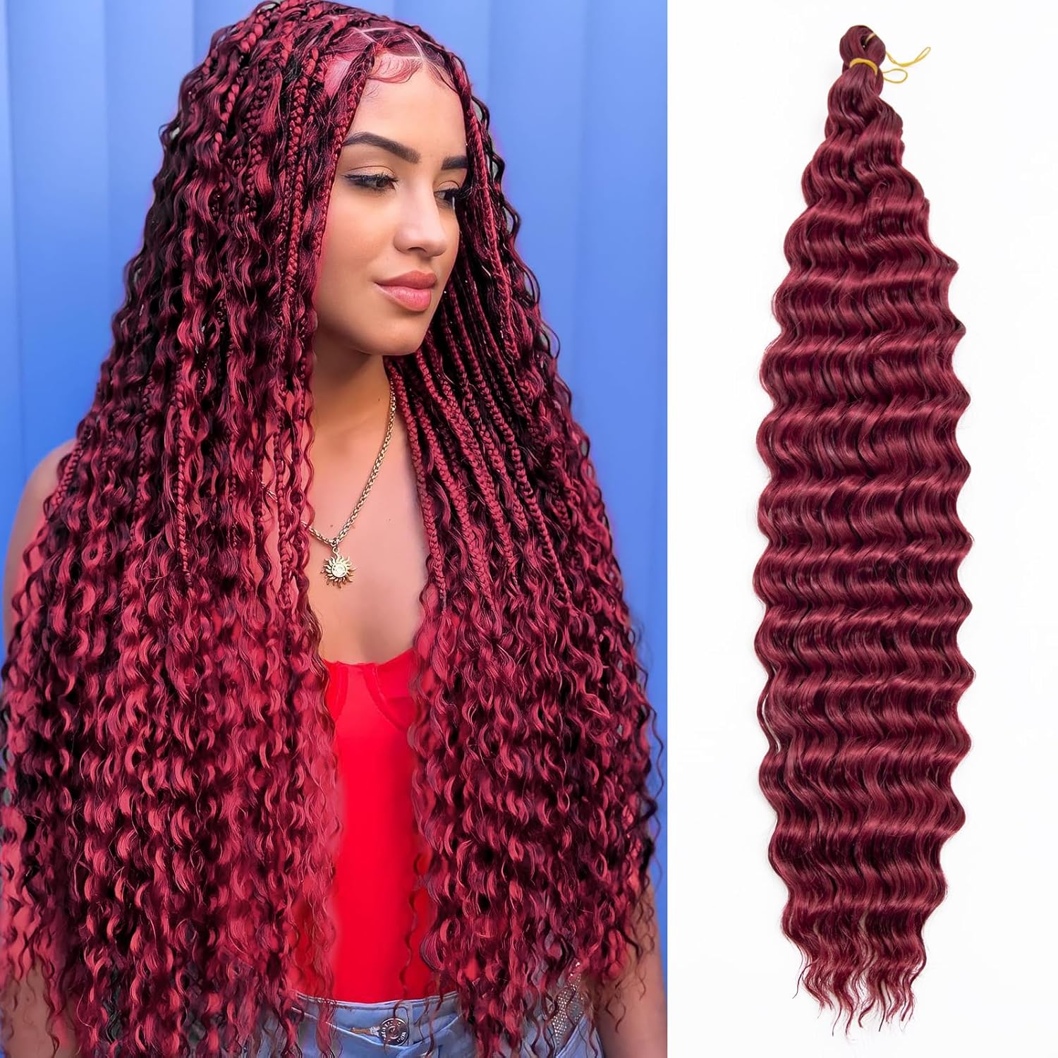 Deep Wave Crochet Hairs