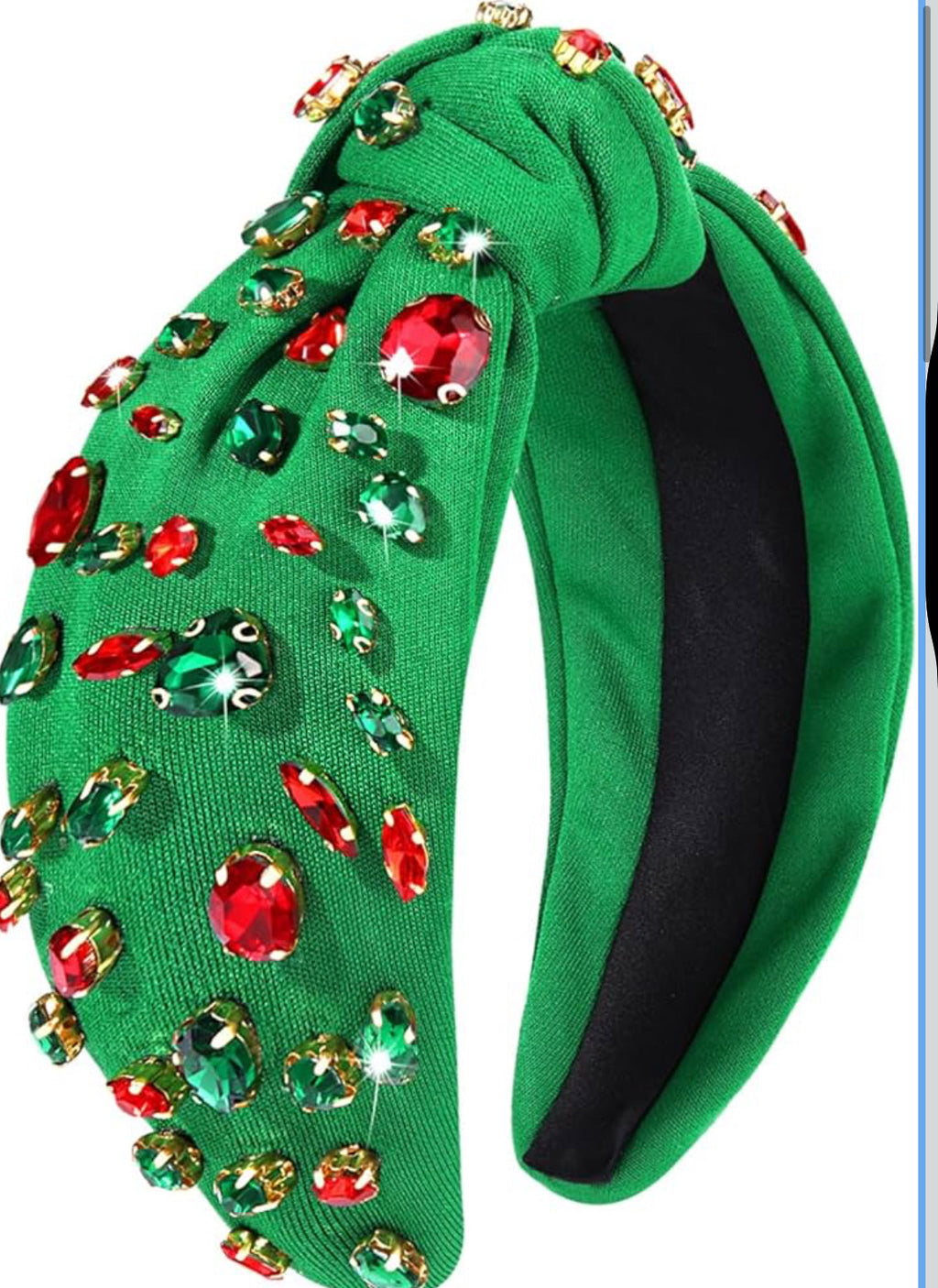 Radiant Jewel Embellished Knotted Headband