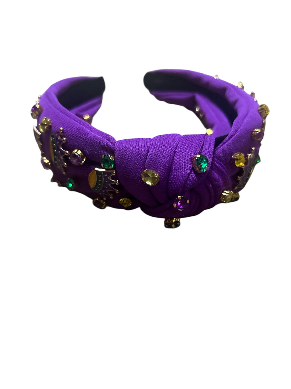 Radiant Jewel Embellished Knotted Headband