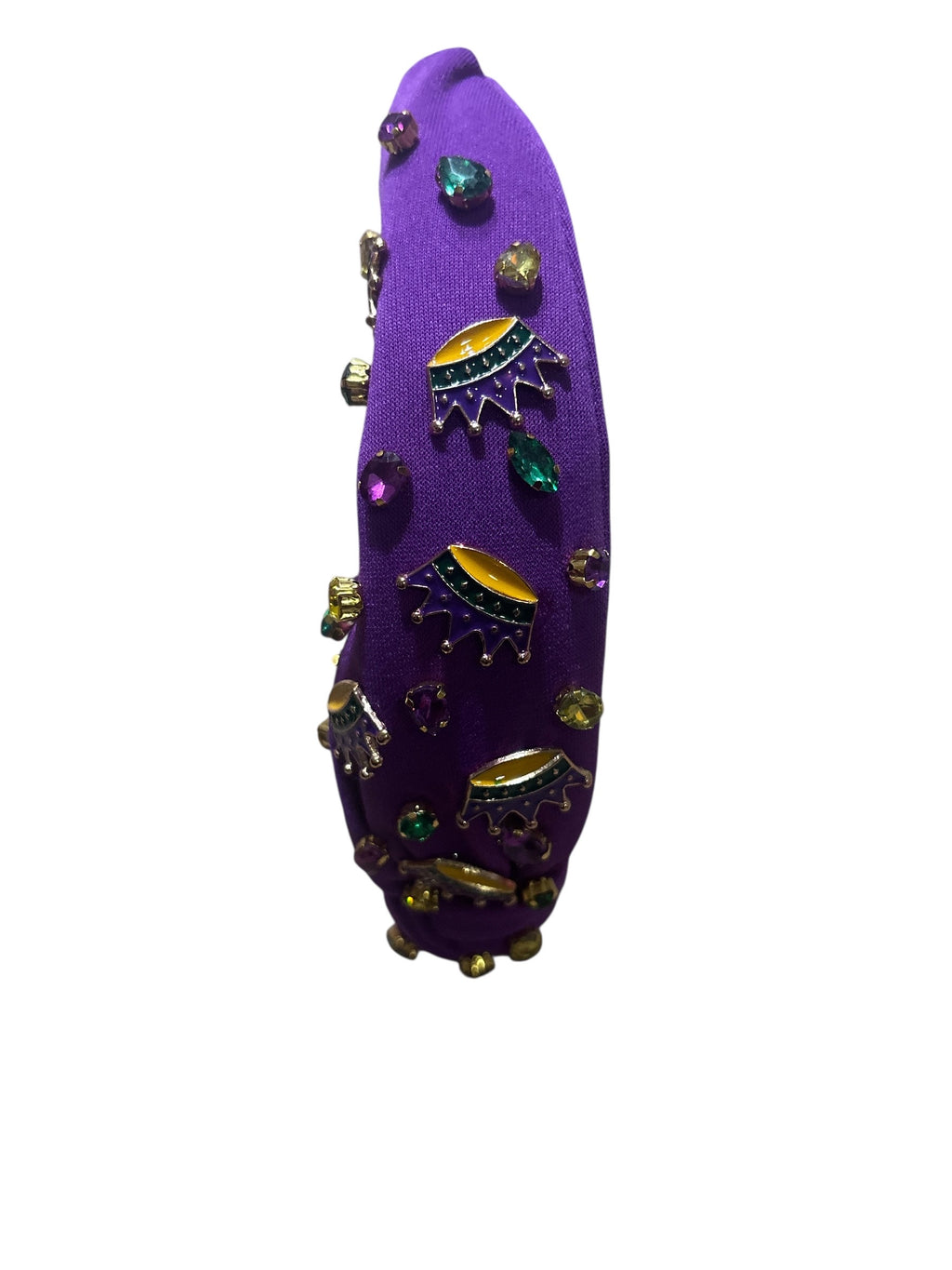 Radiant Jewel Embellished Knotted Headband