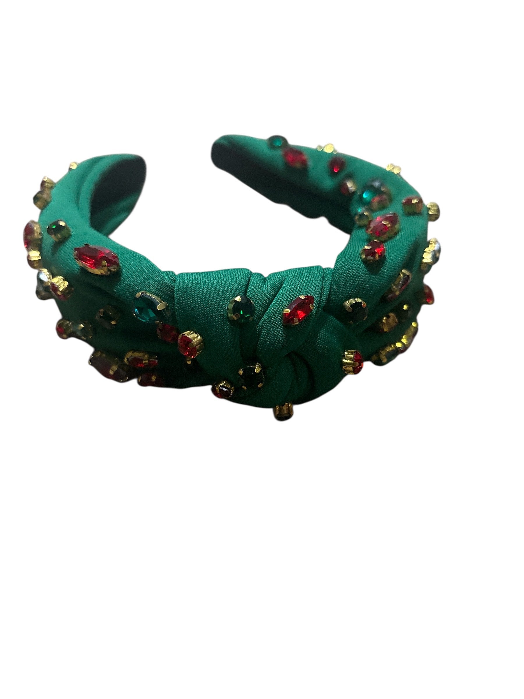 Radiant Jewel Embellished Knotted Headband