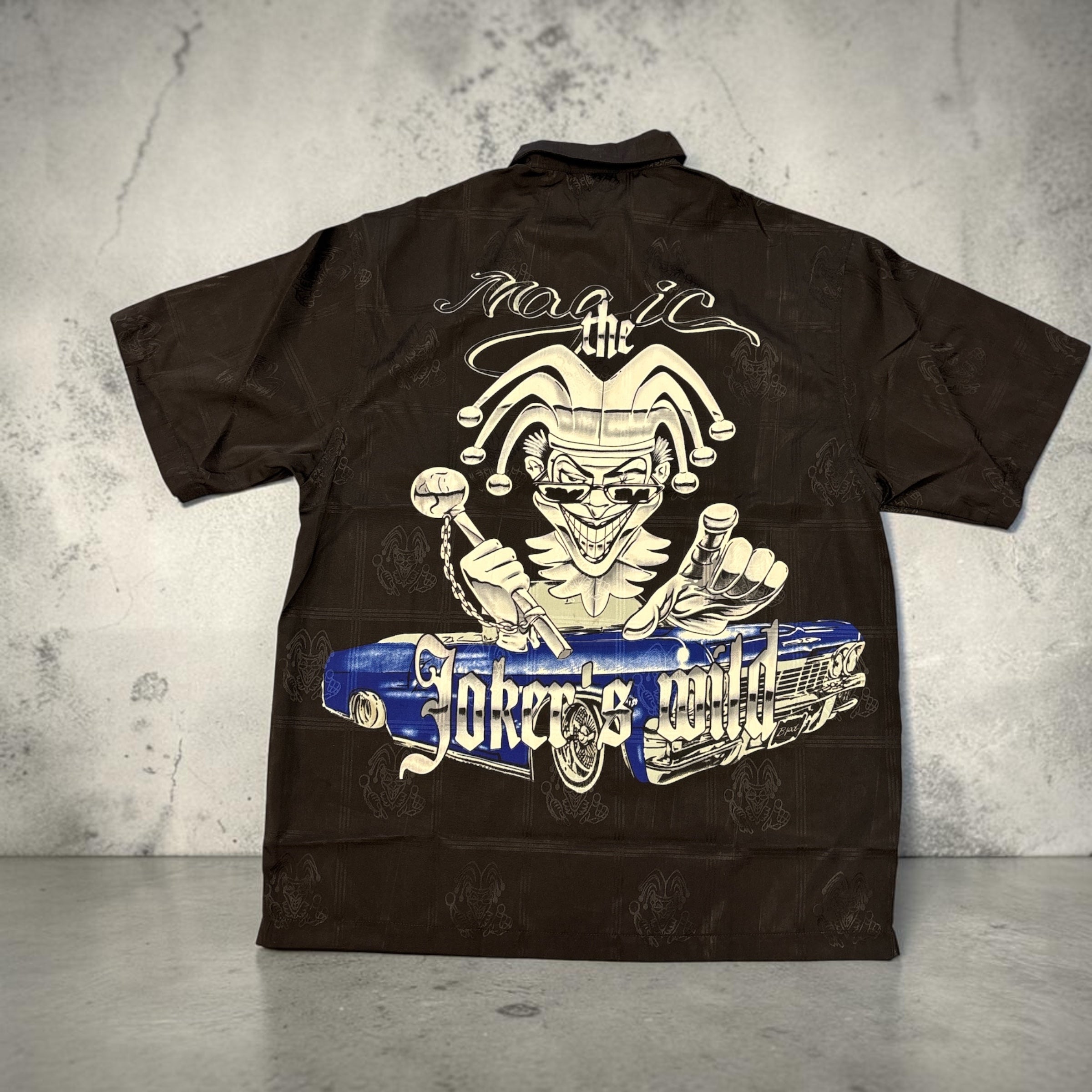 Men's Lowrider "Joker's Wild" Graphic Button-Up Shirt