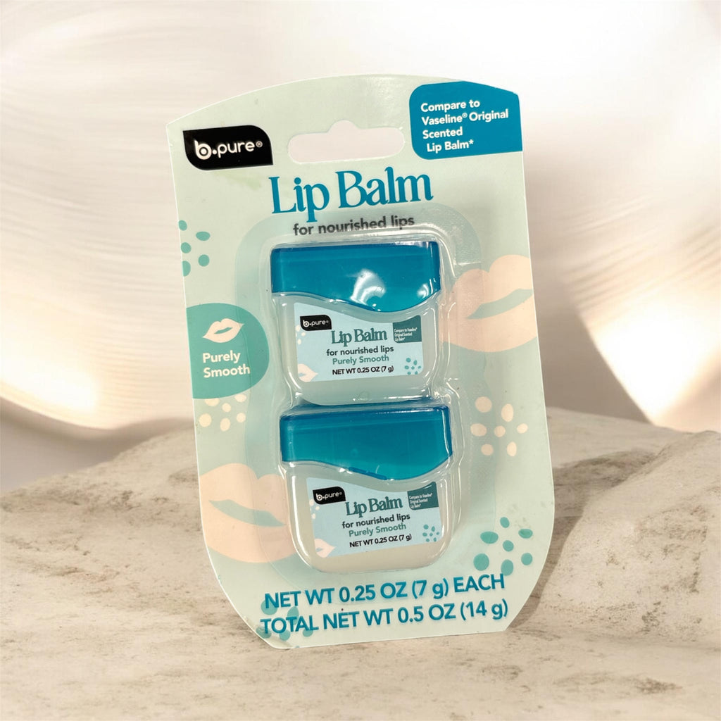 b.pure Purely Smooth Lip Therapy Mini Tubs (2-Pack