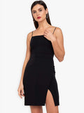 ADV FASHION WEAR Versatile Black Cocktail Mini Dress for Women