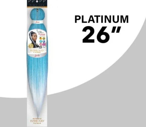 EZBraid Platinum Pre-Stretched Braiding Hair - Blue Ombre