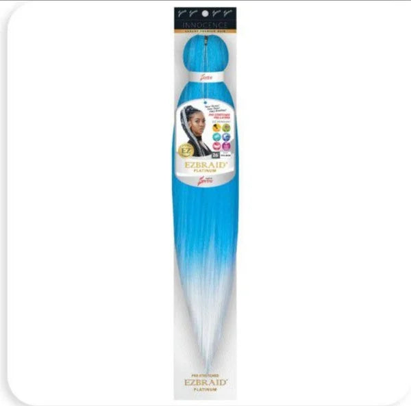 EZBraid Platinum Pre-Stretched Braiding Hair - Blue Ombre