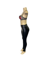 Faux Leather High-Waisted Leggings