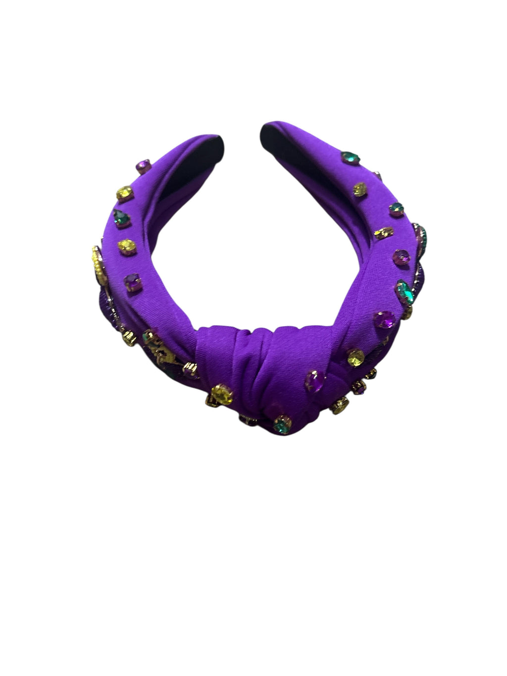 Radiant Jewel Embellished Knotted Headband