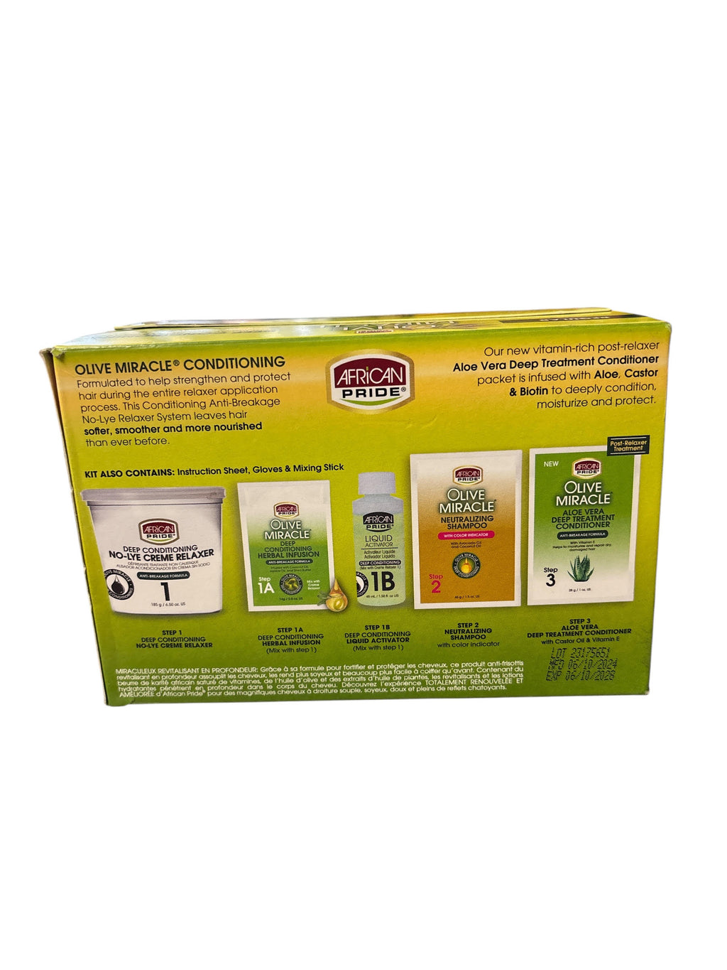 Africa's Best Herbal Intensive Dual Conditioning No-Lye Relaxer System – Regular Strength with Olive Oil
