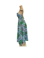 African Print A-Line Midi Sundress