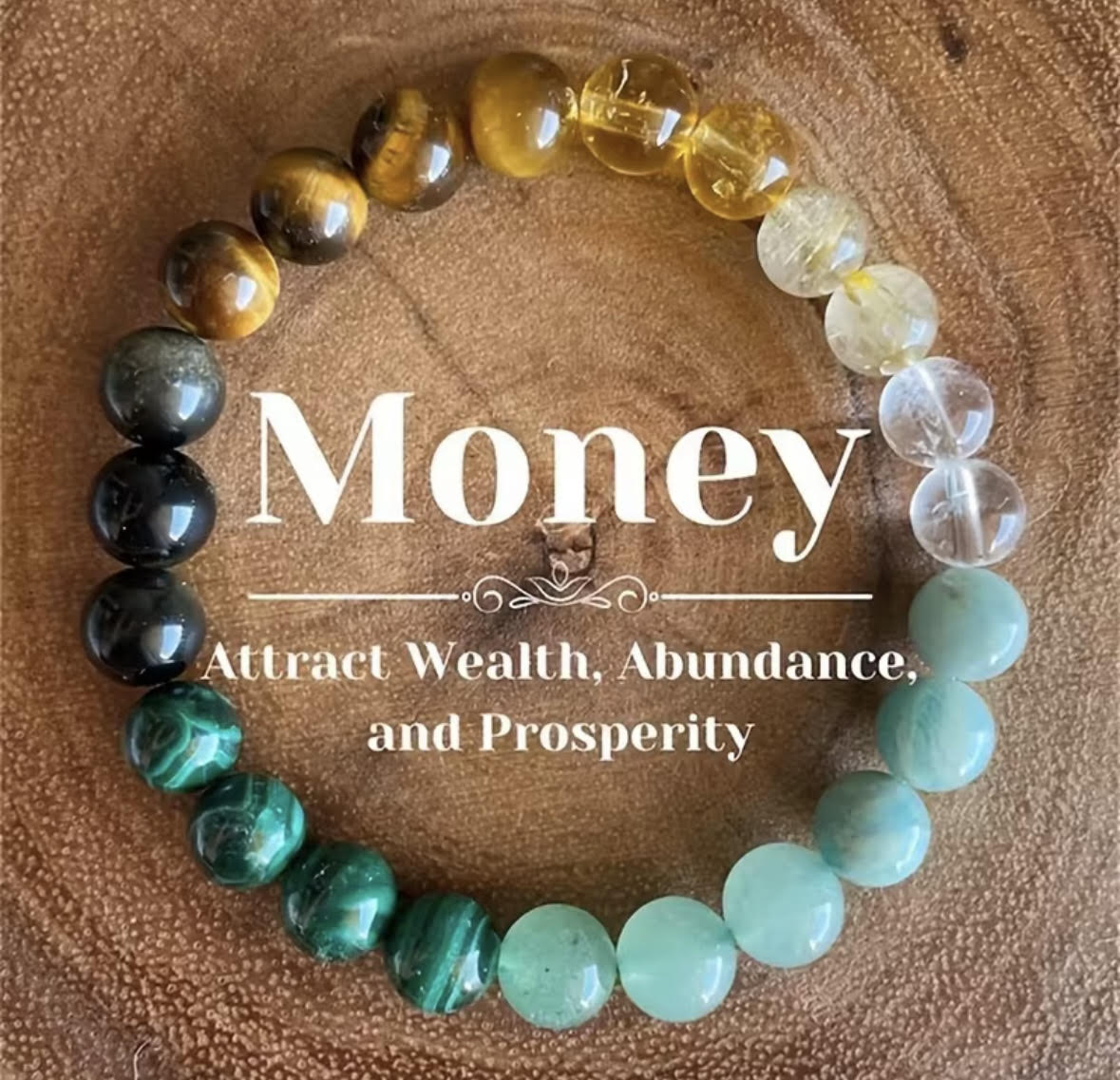 Money Attraction Healing Crystal Bracelet