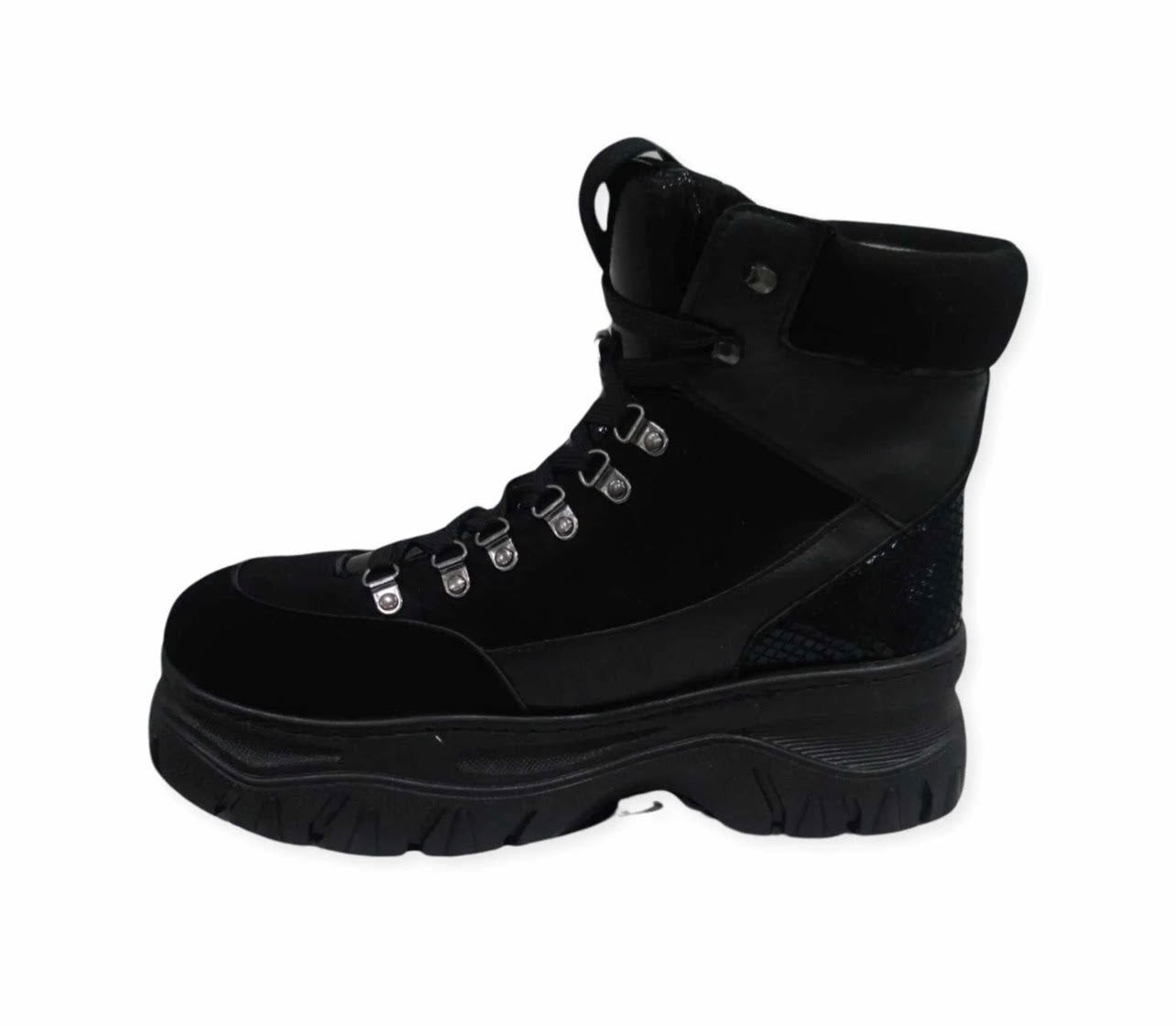 Hot Pink Platform Combat Boots