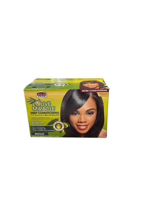 Africa's Best Herbal Intensive Dual Conditioning No-Lye Relaxer System – Regular Strength with Olive Oil