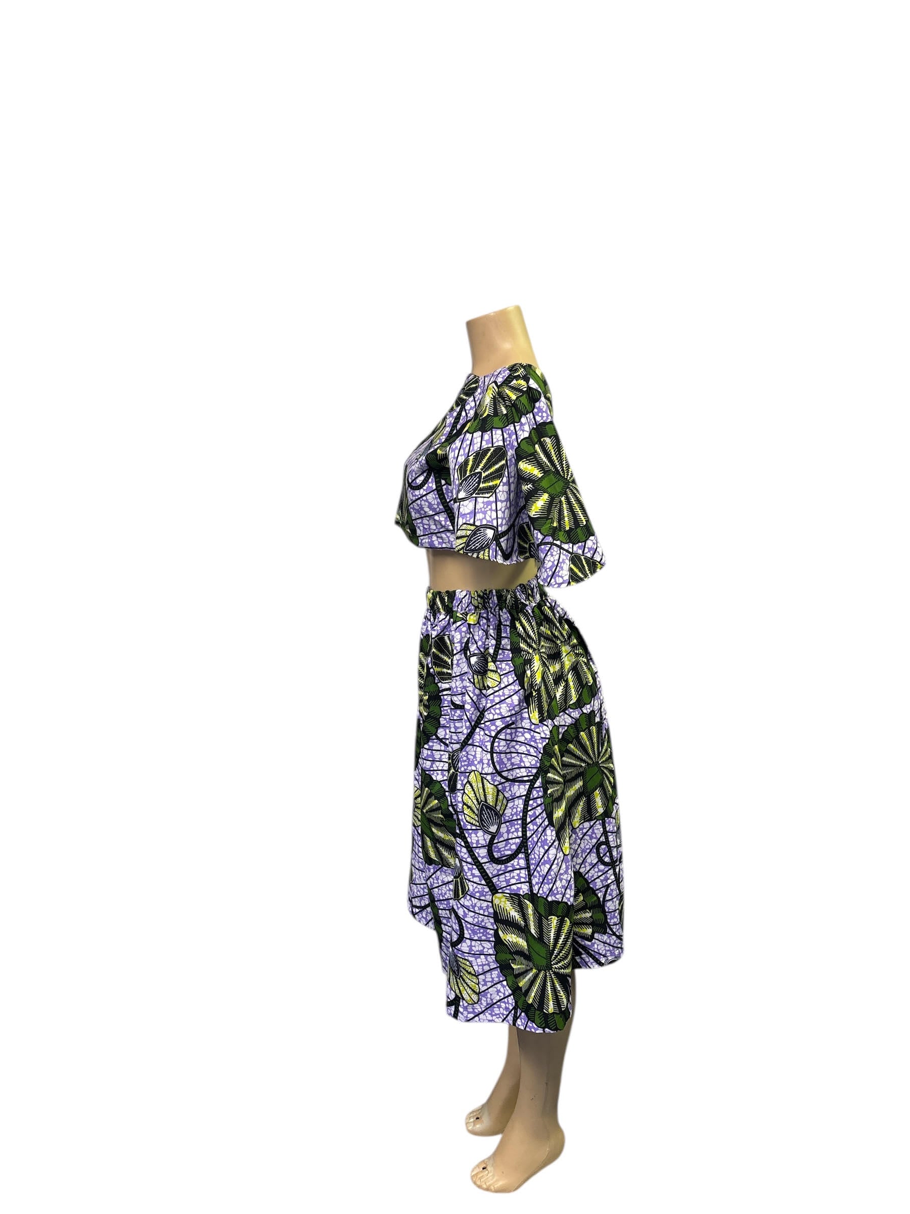 Set African Print Skirt Set