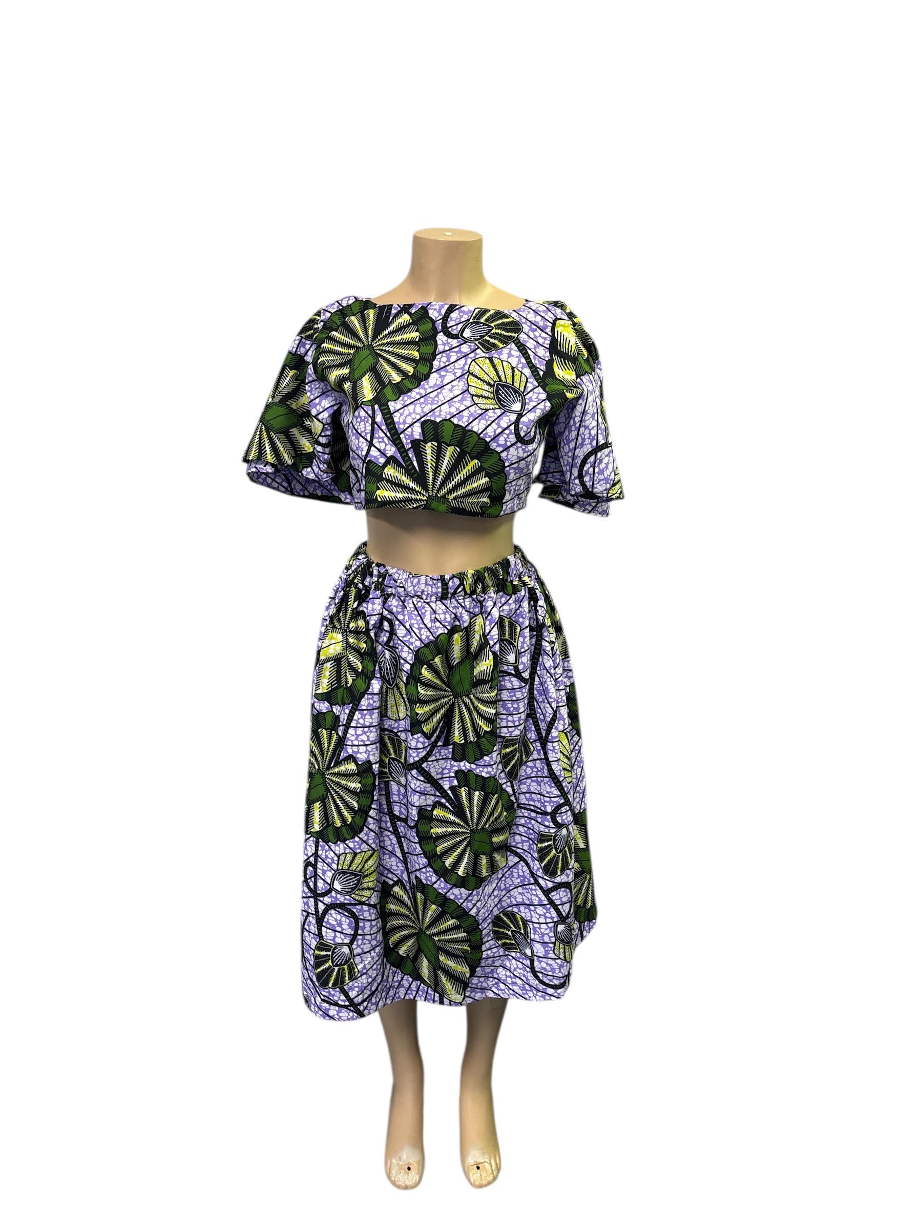 Set African Print Skirt Set