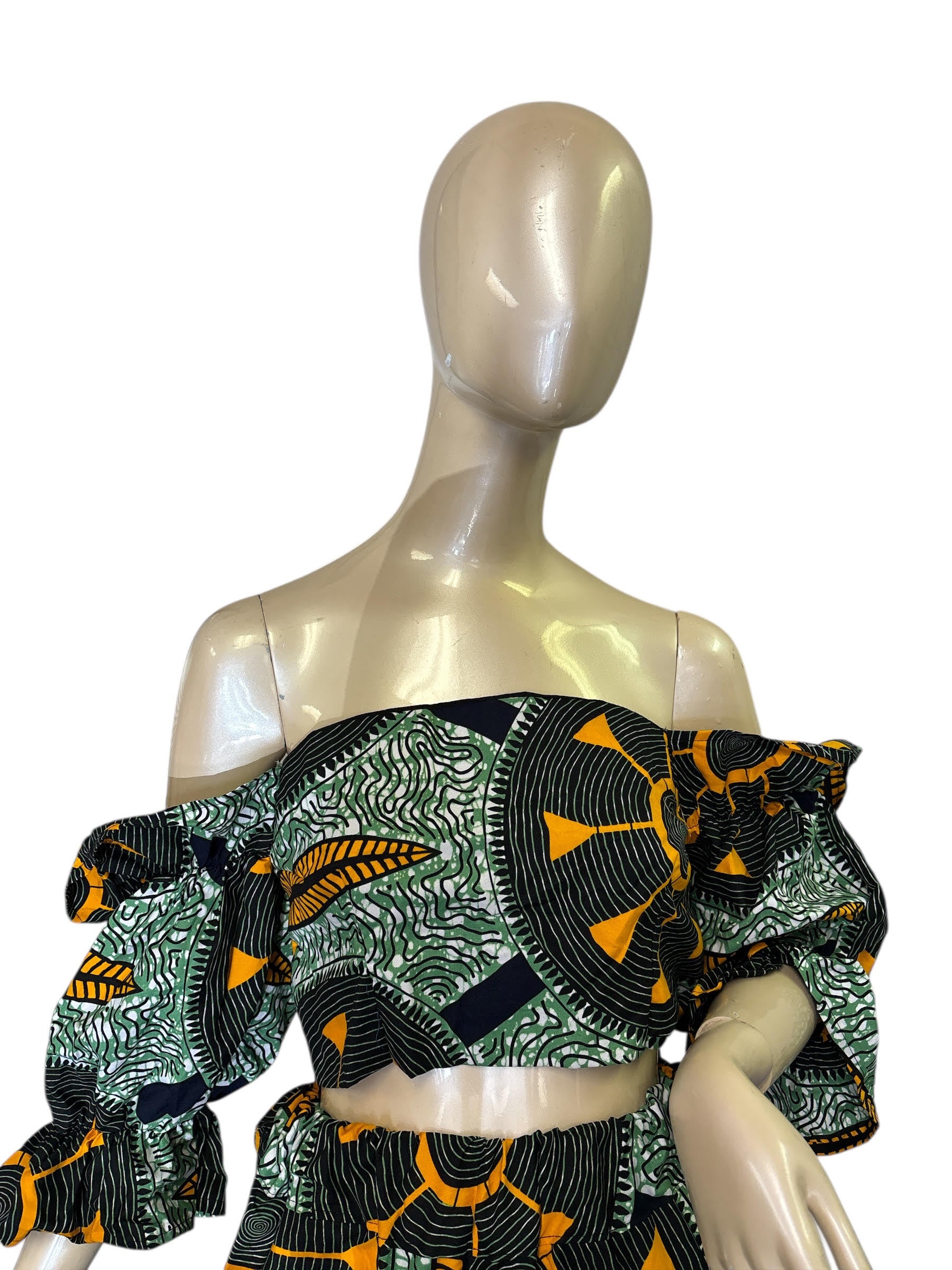 The 'Heritage Wheel' African Print Two-Piece Set