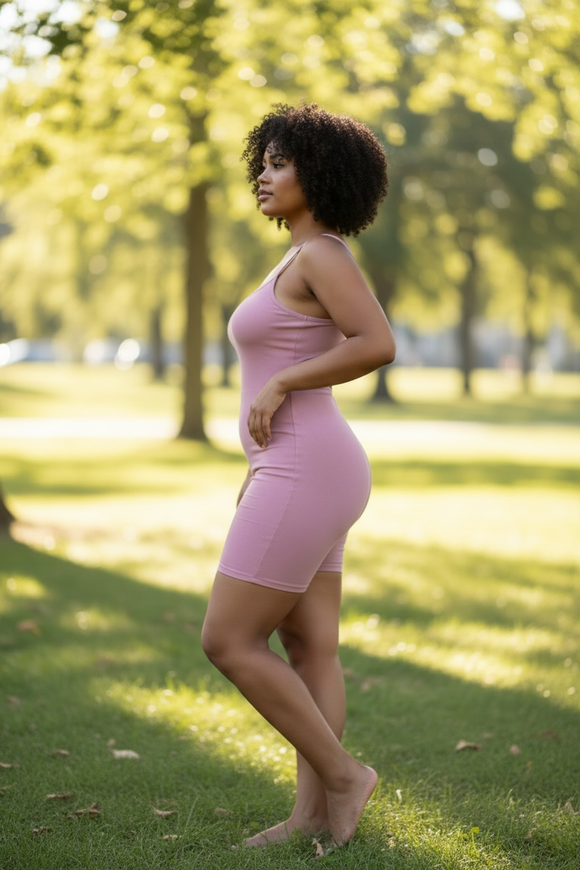 Women’s Sage Green Backless Workout Romper – Scrunch Butt Lifting Yoga Onesie