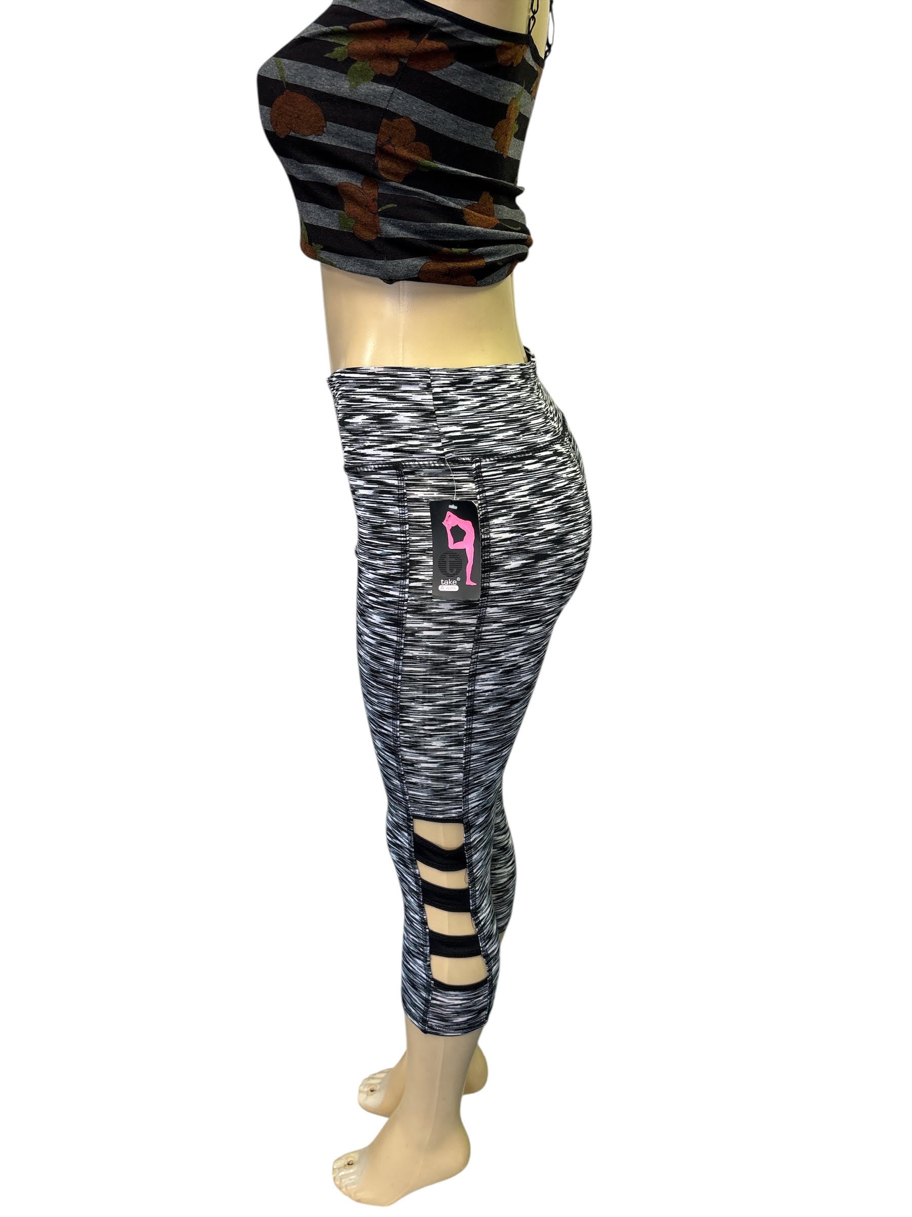 High-waisted workout leggings