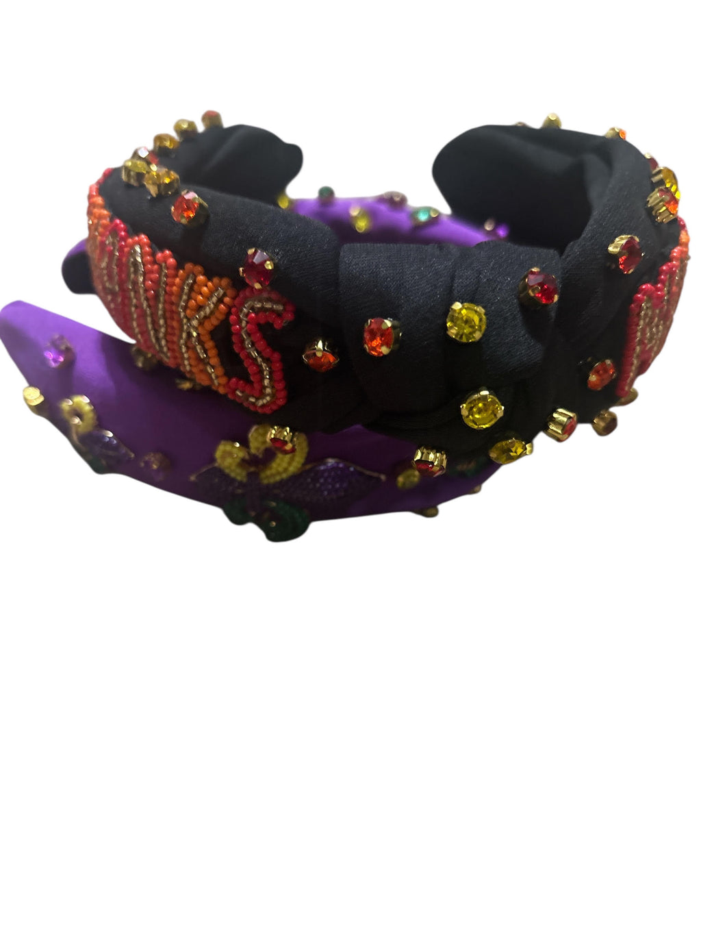 Radiant Jewel Embellished Knotted Headband