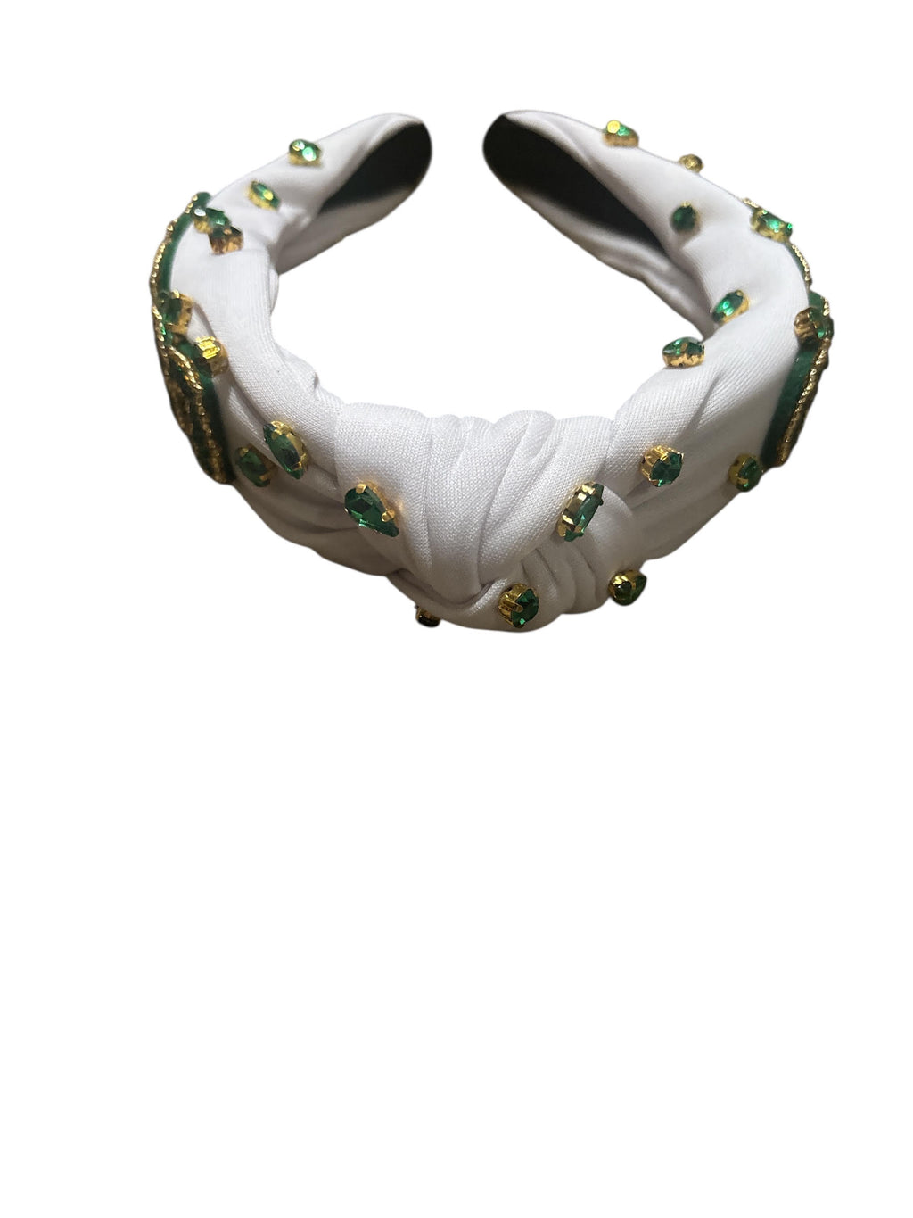 Radiant Jewel Embellished Knotted Headband