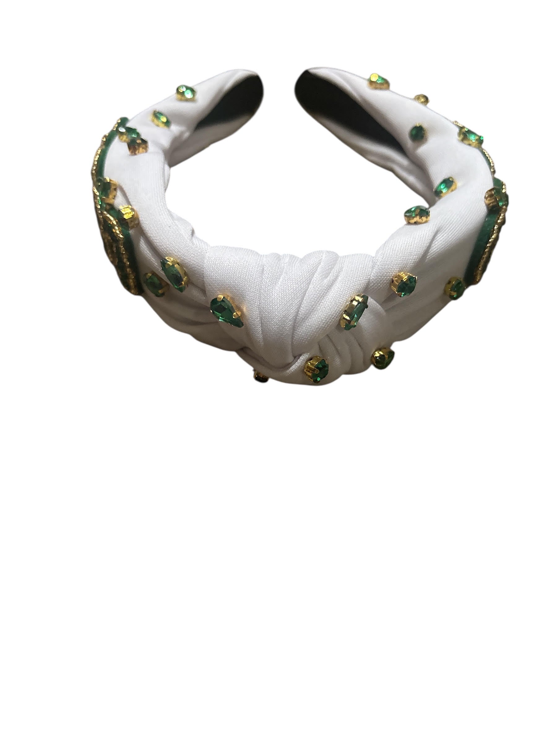 Radiant Jewel Embellished Knotted Headband