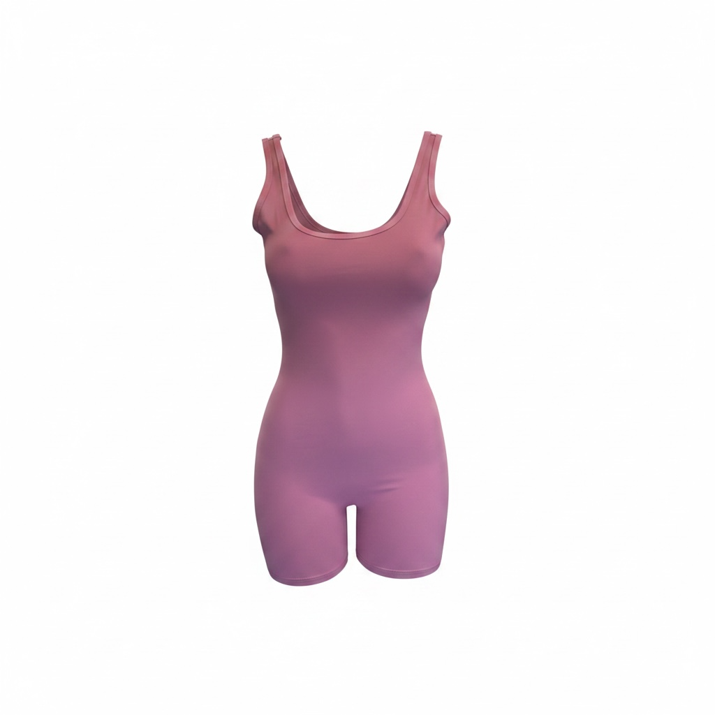 Women’s Sage Green Backless Workout Romper – Scrunch Butt Lifting Yoga Onesie