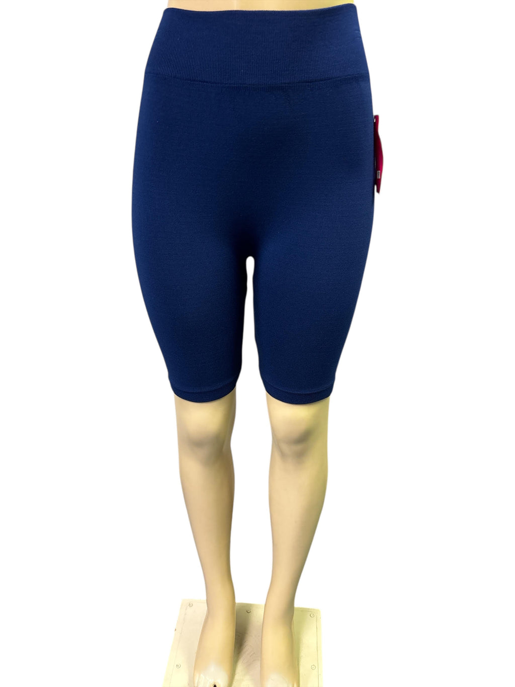 💙 Navy Seamless High-Waisted Biker Shorts