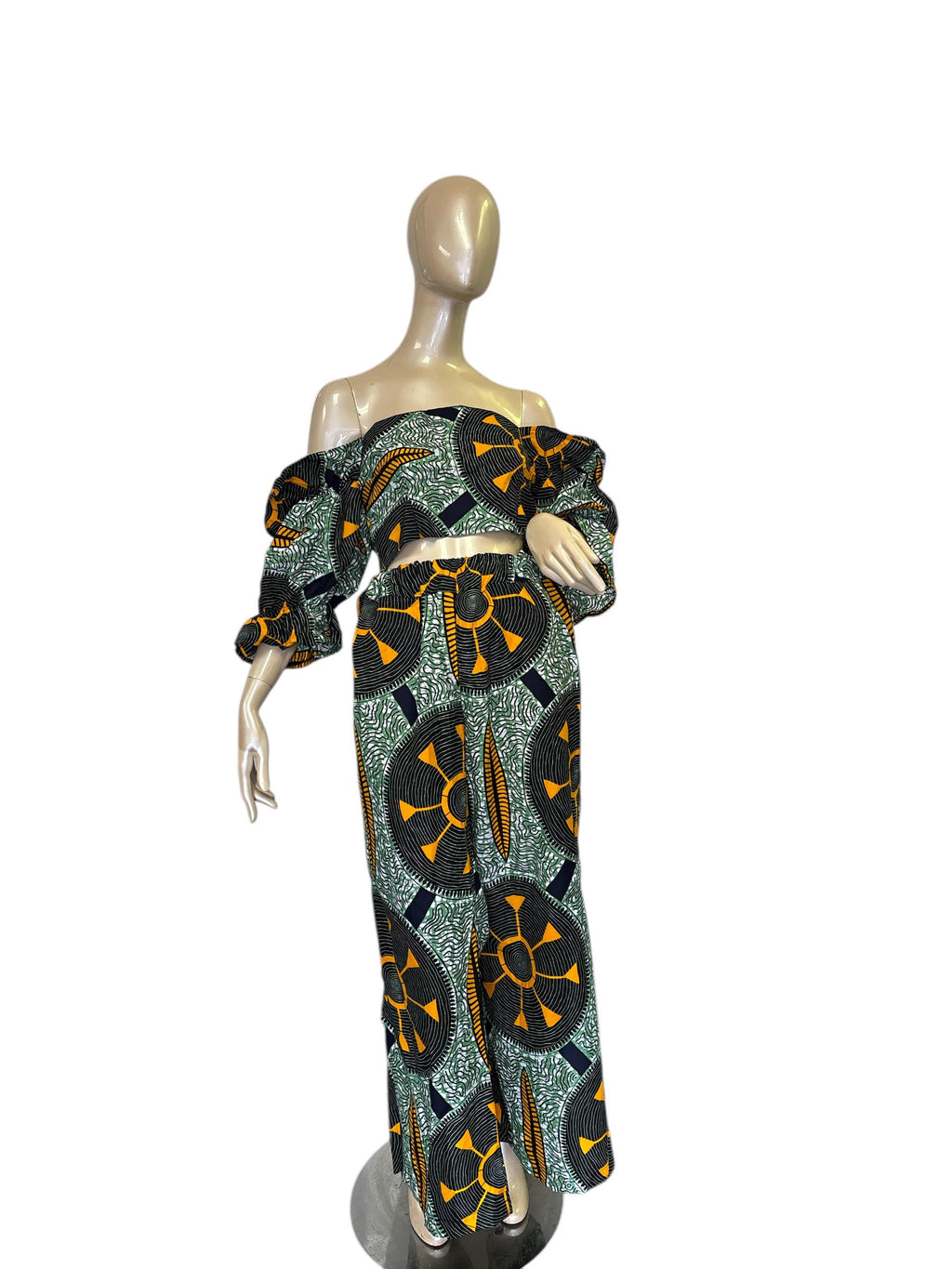 The 'Heritage Wheel' African Print Two-Piece Set
