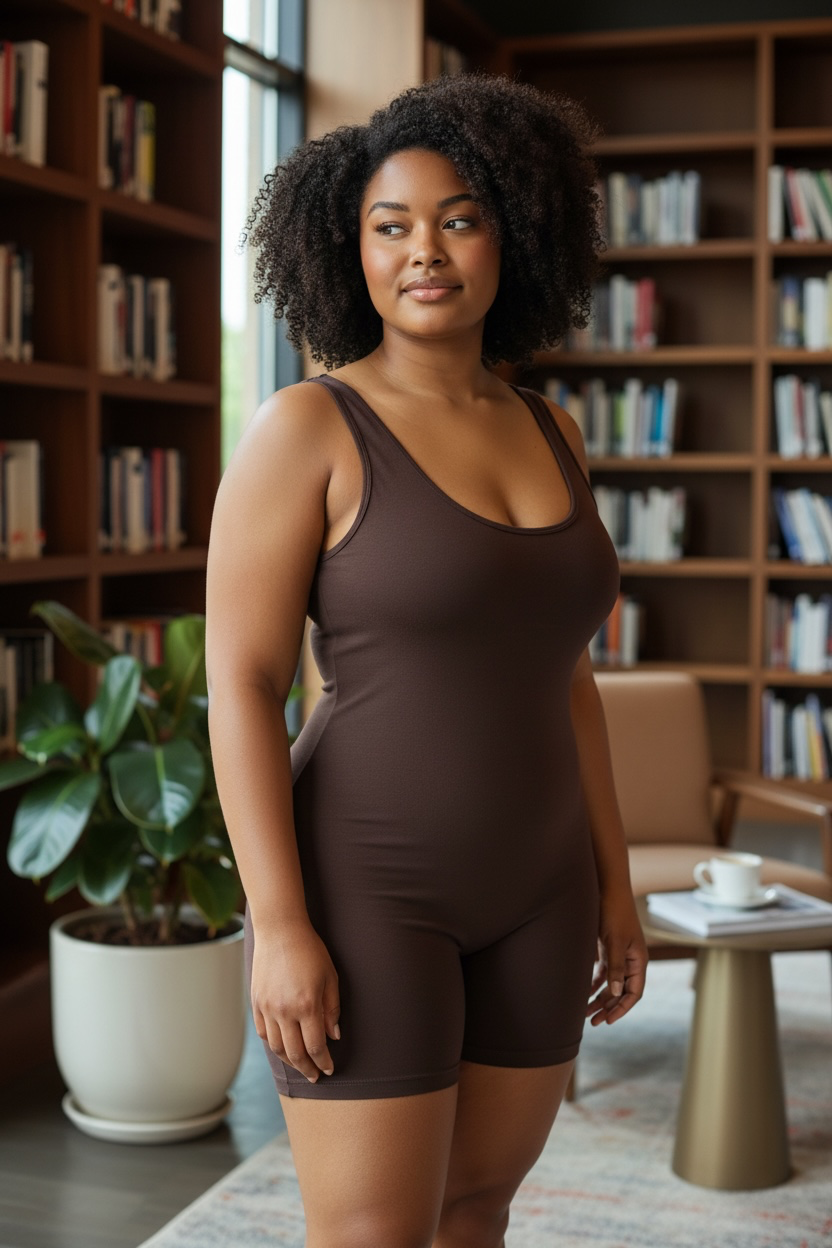 Women’s Sage Green Backless Workout Romper – Scrunch Butt Lifting Yoga Onesie