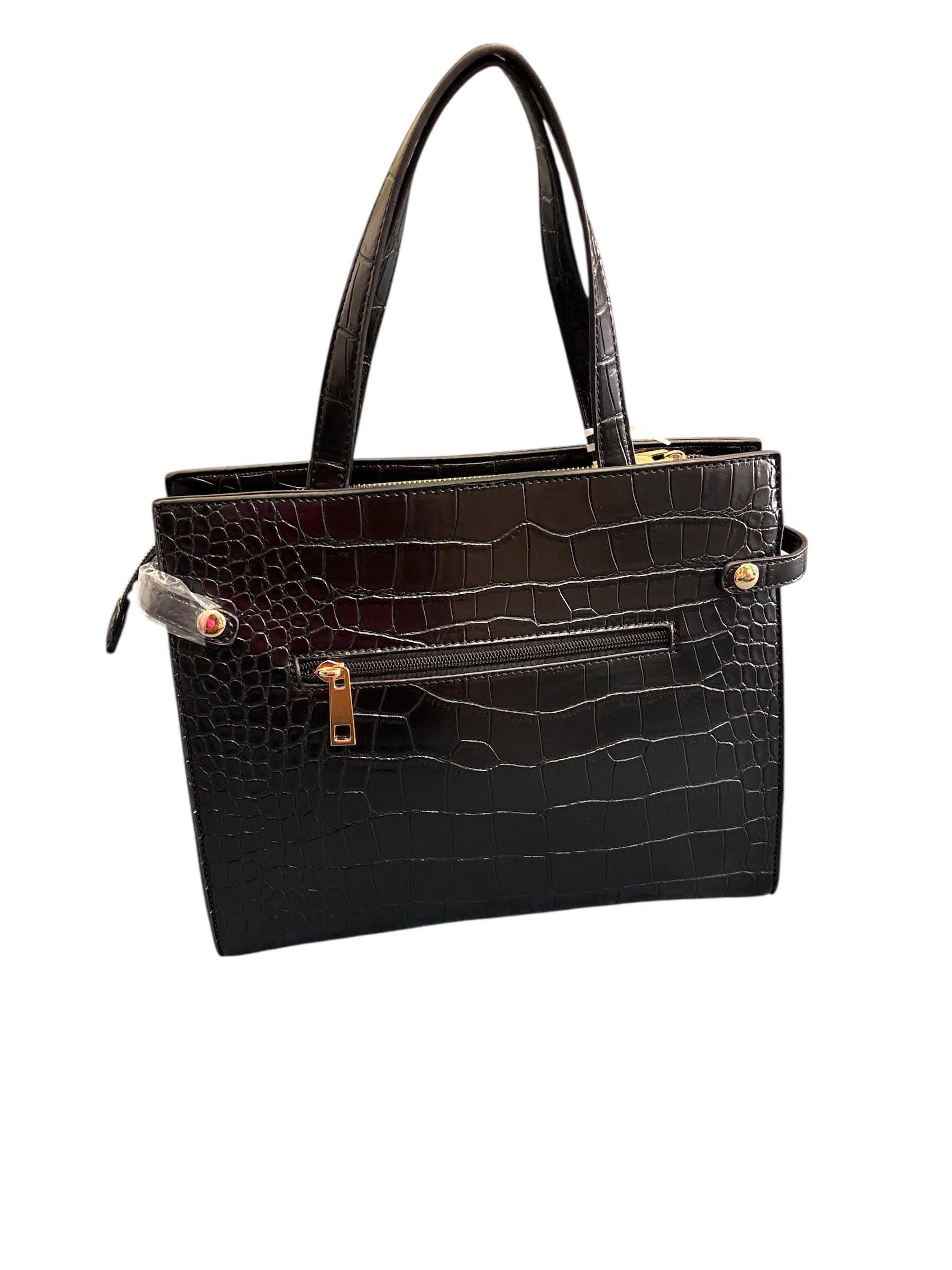 Pastel Ombre Alligator-Embossed Satchel Handbag