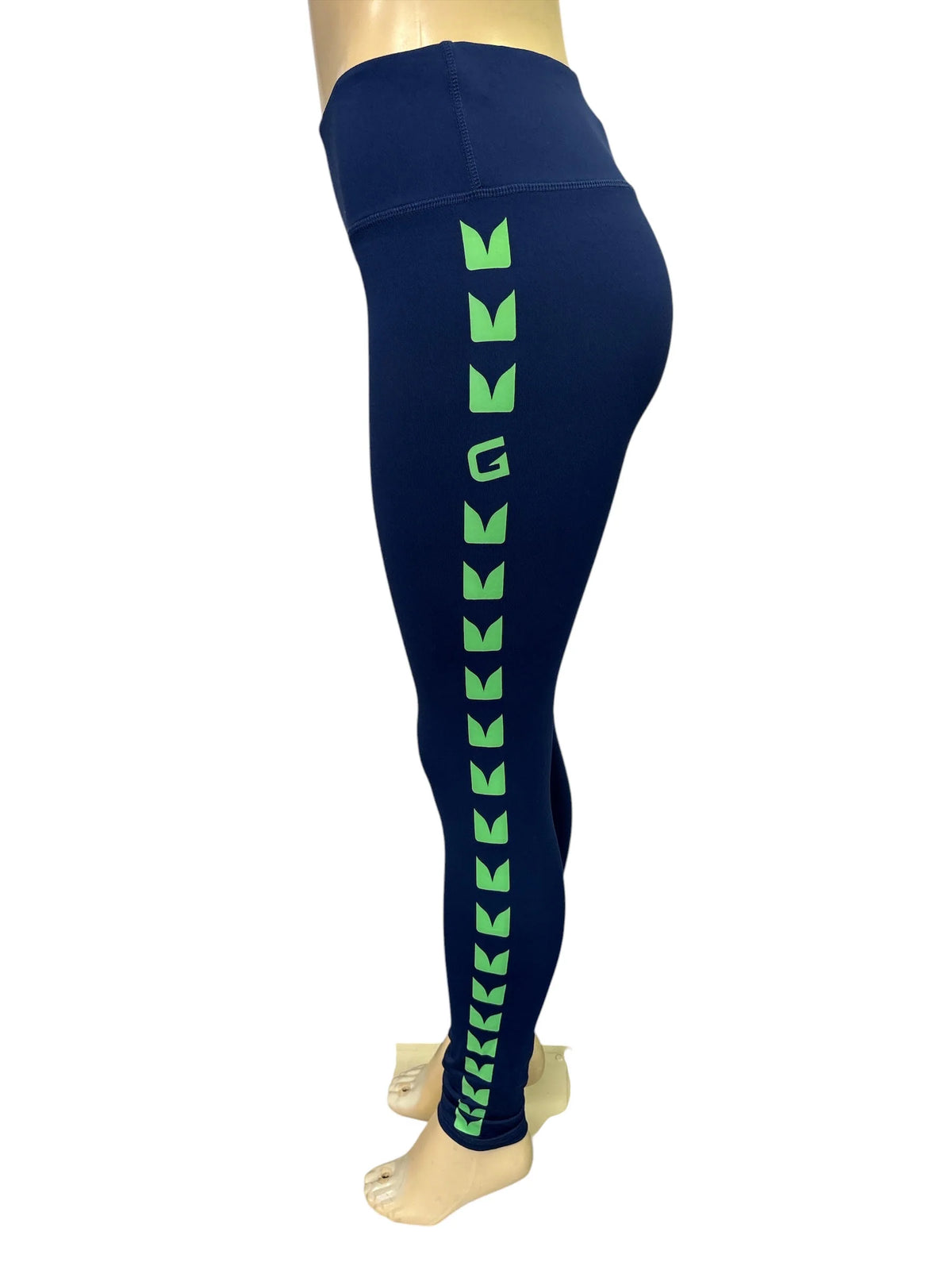 Women's Grey High-Waisted #12 Game Day Athletic Leggings