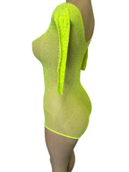 Rhinestone Fishnet Bodysuit