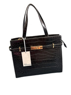 Pastel Ombre Alligator-Embossed Satchel Handbag