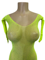 Rhinestone Fishnet Bodysuit
