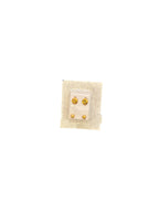 Gold stud earrings set