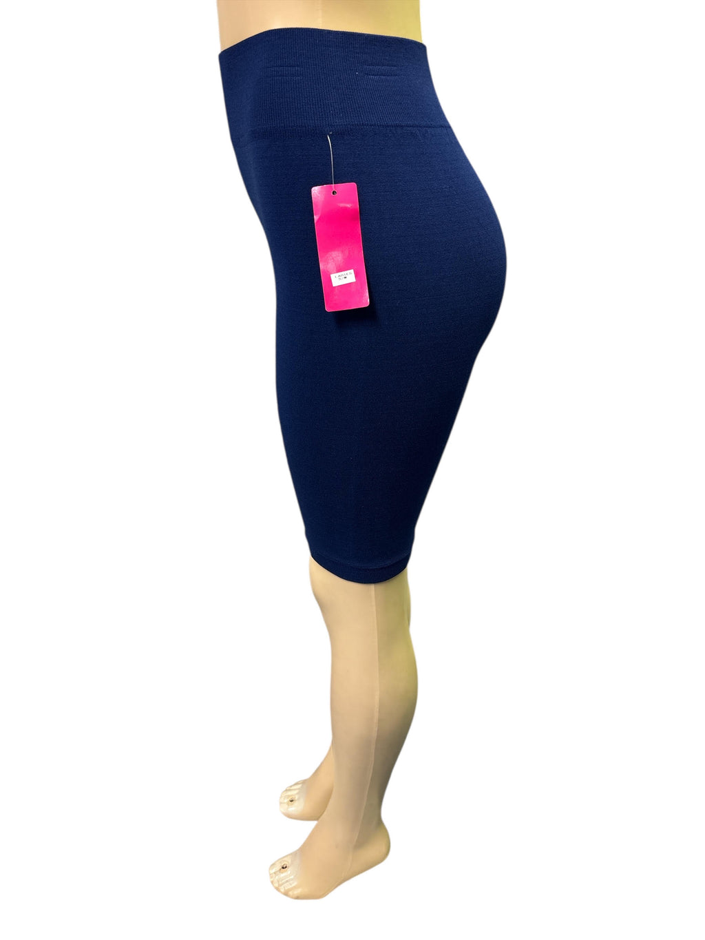 💙 Navy Seamless High-Waisted Biker Shorts