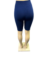 💙 Navy Seamless High-Waisted Biker Shorts