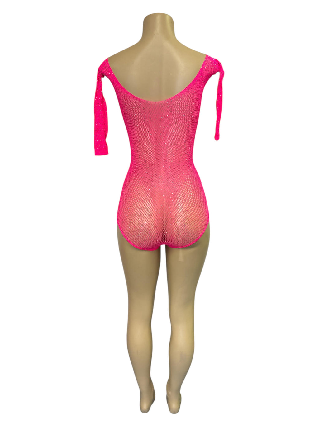 Rhinestone Fishnet Bodysuit