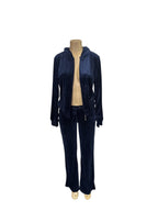 Velour Tie-Dye Zip-Up Tracksuit Set