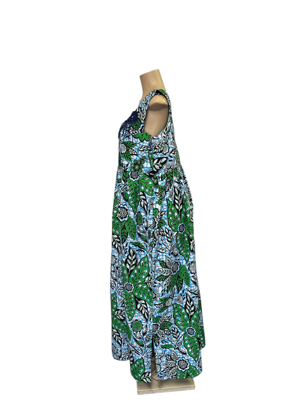 African Print Bodycon Midi Dress