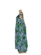 African Print Bodycon Midi Dress