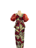 Set African Print Skirt Set